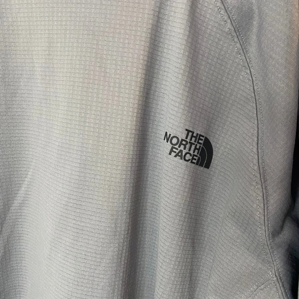 The North Face Quarter Zip Pullover Mens XXL Grey Stags Leap Grid Fleece longslv